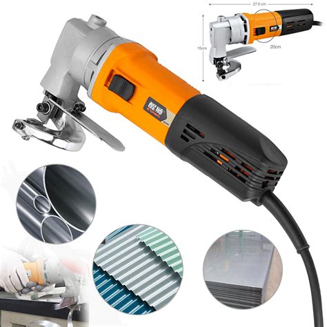 electric rotary sheet metal cutter|heavy duty metal shear cutter.